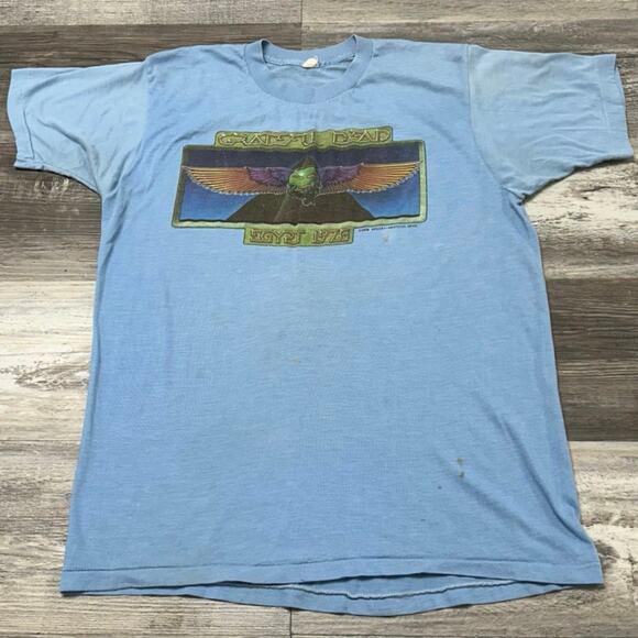 Vintage 70s 1978 Grateful Dead Egypt Alton Kelley Mens M Single Stitch Band Tee - Picture 2 of 9